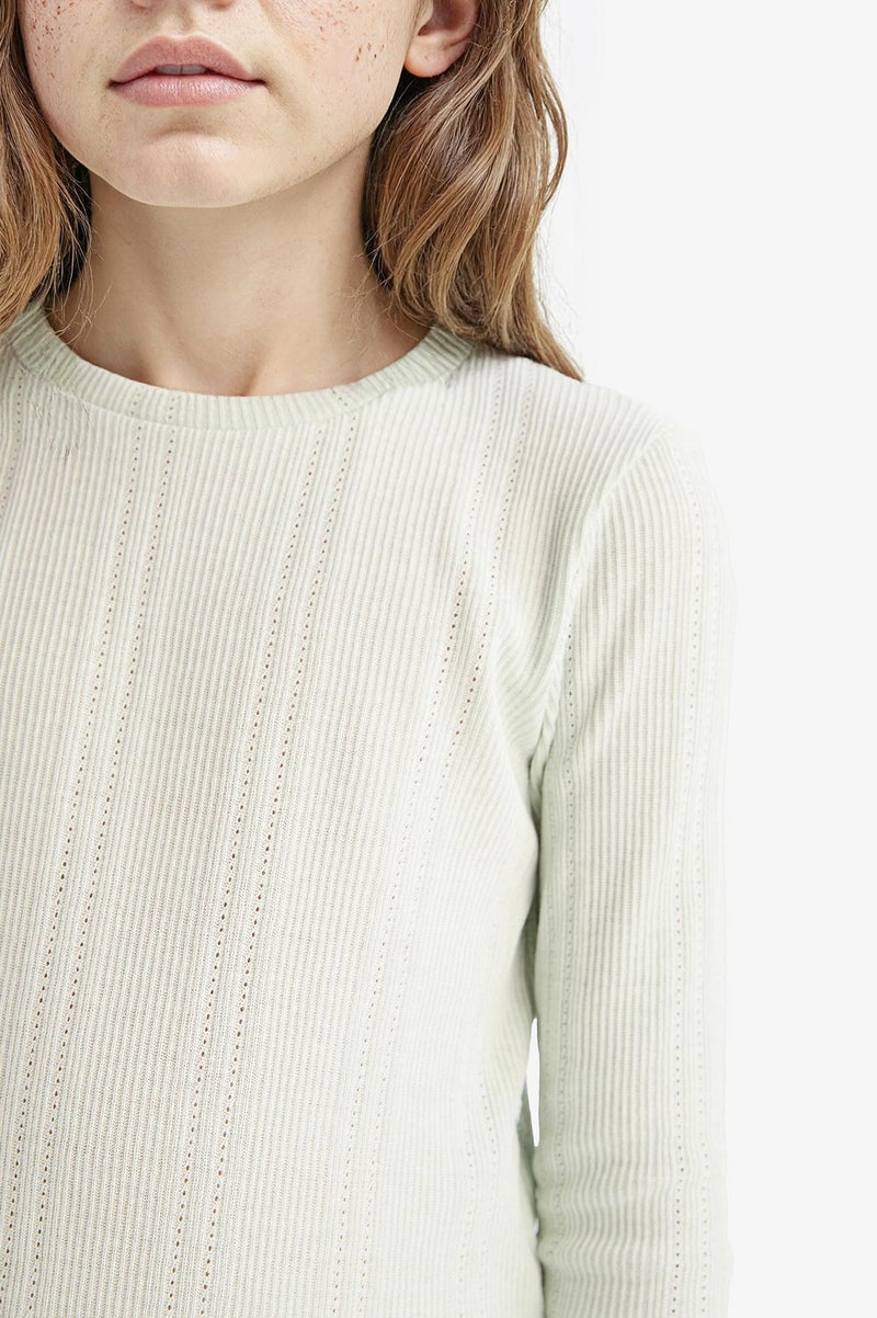 ديفاكتو تيشيرت بناتي كم طويل سليم فيت برقبة مستديرة - Image 5